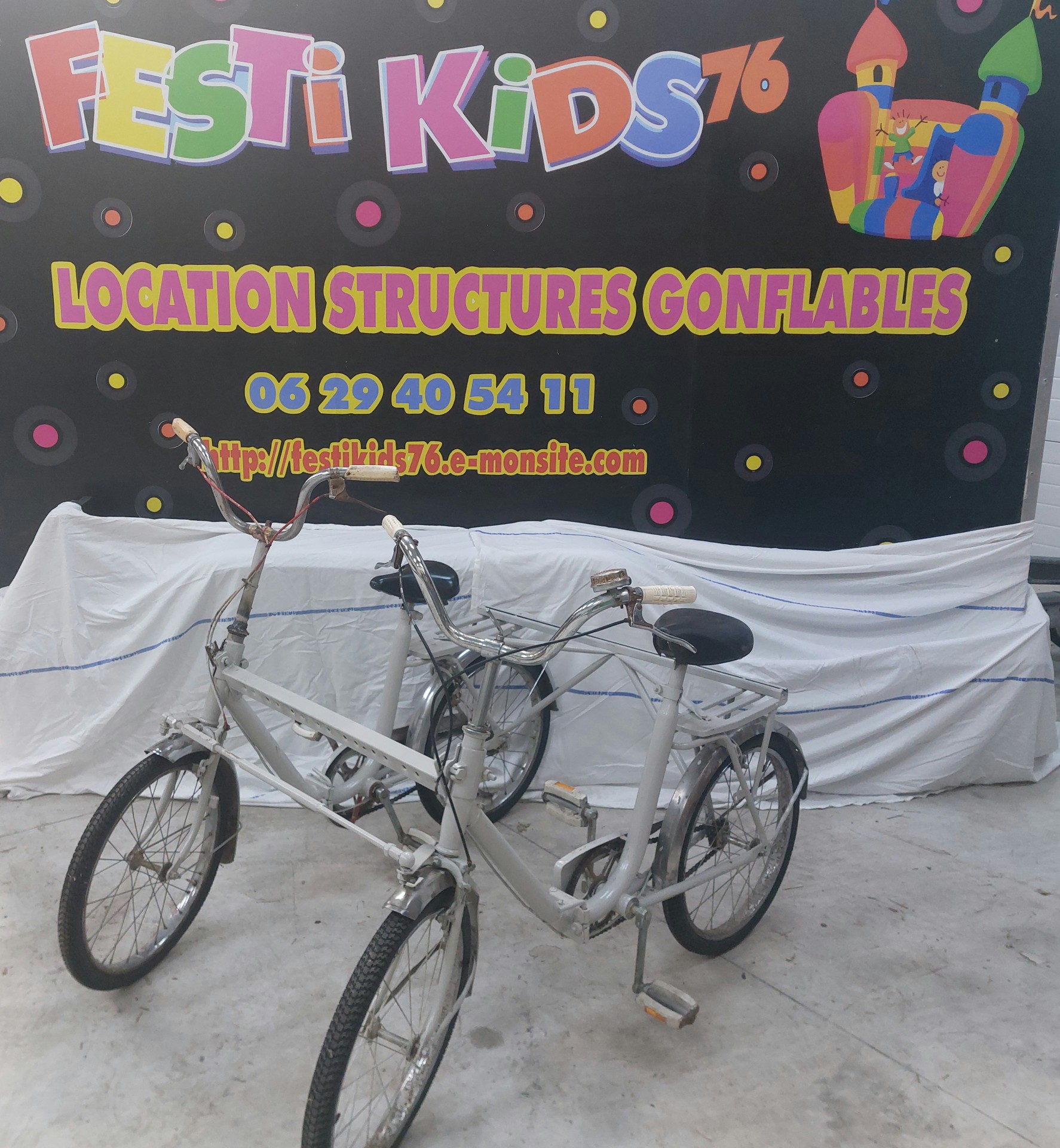 Vélo Tandem cote à cote